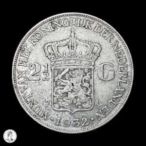 Países Bajos Guillermina (1890-1948) 1932 2½ Florines