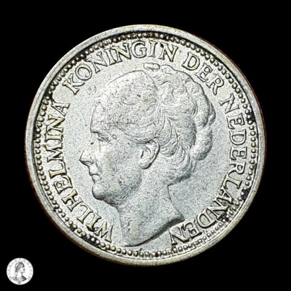 002450a Países Bajos Guillermina (1890-1948) 1937 10 Centavos