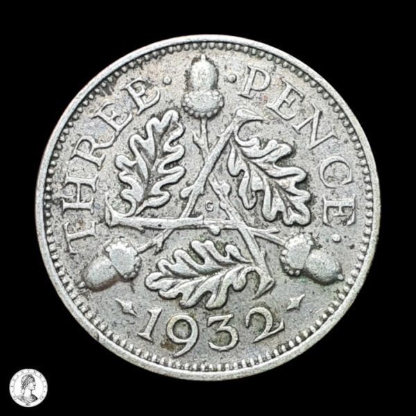 002461r Reino Unido Jorge VI (1936-1952) 1932 3 Peniques