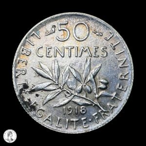 Francia 1918 50 Céntimos