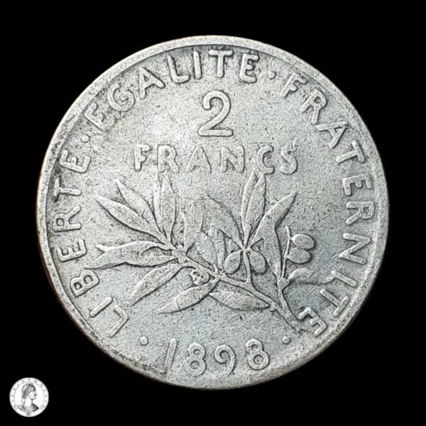 002505r Francia 1898 2 Francos