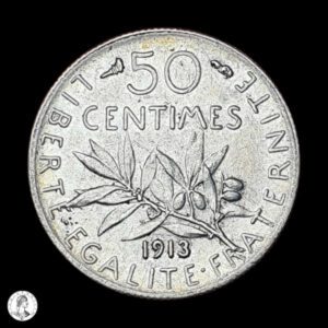 Francia 1913 50 Céntimos