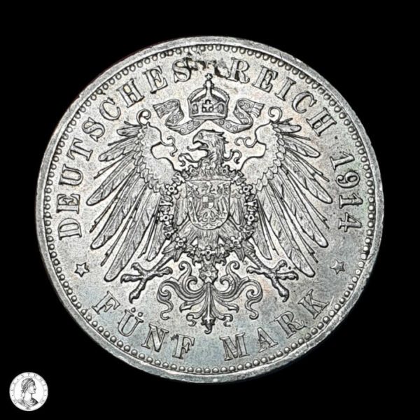 012643r Reino De Prusia Guillermo II (1888-1918) 1914 A 5 Marcos
