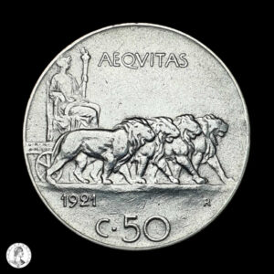 Italia 1921 50 Centésimos