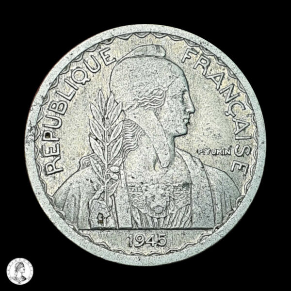 012589a Indochina (Francesa) 1945 20 Céntimos