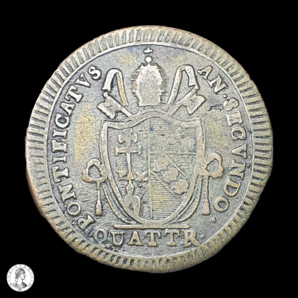 012715a Estados Pontificios Pío VII (1800-1823) 1802 1 Quattrino
