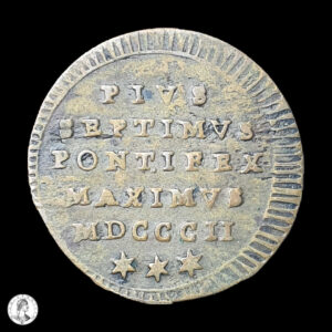 Estados Pontificios Pío VII (1800-1823) 1802 1 Quattrino