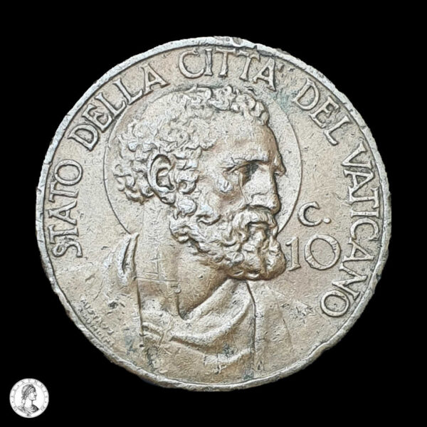 012718r Vaticano 1931 10 Centésimos