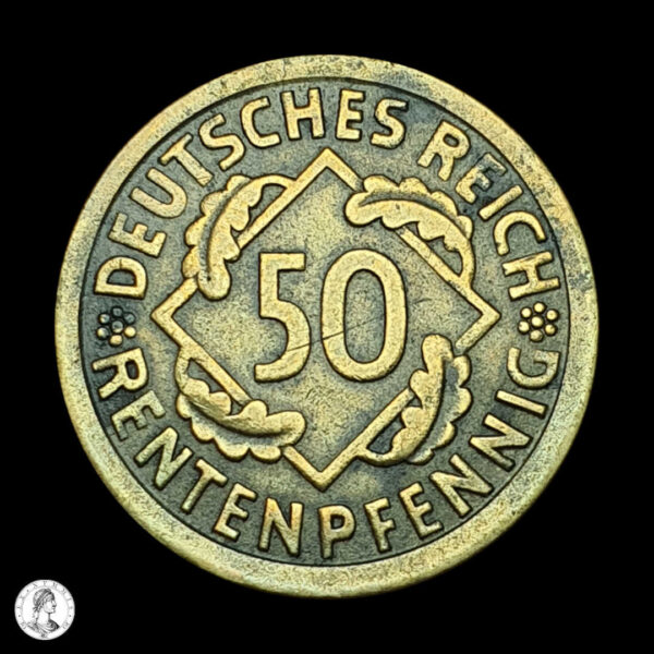 012884a Alemania (Weimar) 1924 J 50 Rentenpfennig