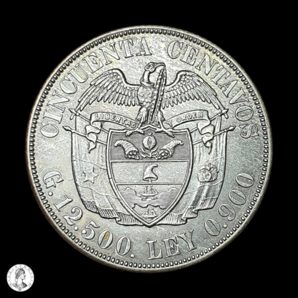 012890r Colombia 1934 50 Centavos