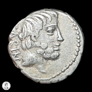 República Romana L. Titurius Sabinus 89 a.C. Denario