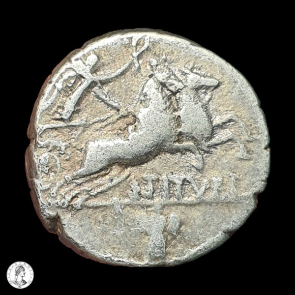 012872r República Romana L. Titurius Sabinus 89 a.C. Denario