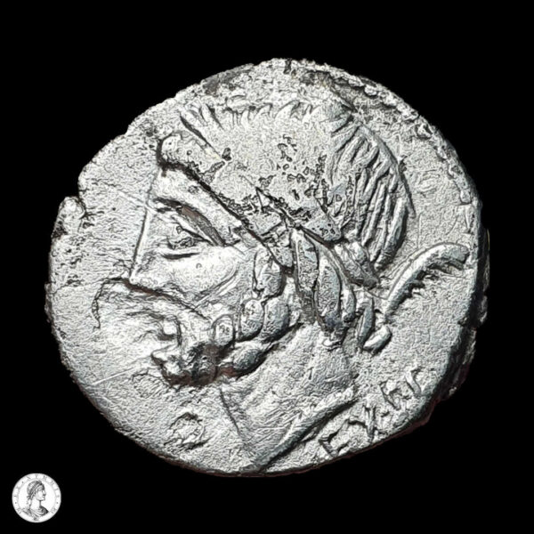 República Romana L. C. Memmius Galeria 87 a.C. Denario