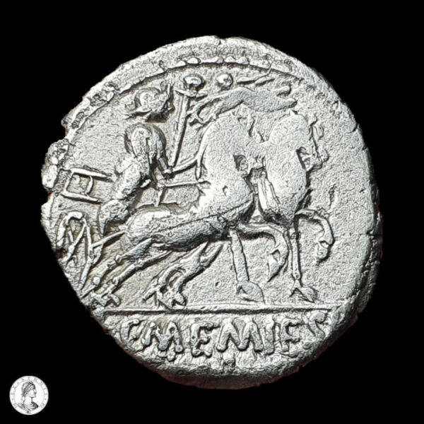 República Romana L. C. Memmius Galeria 87 a.C. Denario