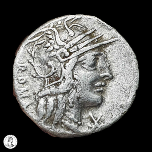 República Romana M. Calidius, Q. Metellus 117/6 a.C. Denario
