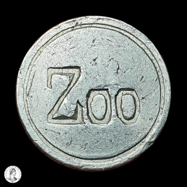 009606a Argentina Ficha De Entrada Zoológico de Buenos Aires 1960