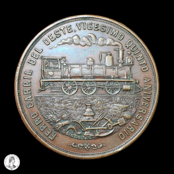 Argentina Medalla F.C.O Pergamino 1882