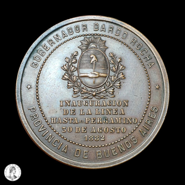 Argentina Medalla F.C.O Pergamino 1882
