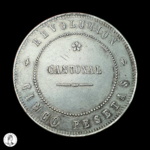 Cartagena Revolución Cantonal 1873 5 Pesetas