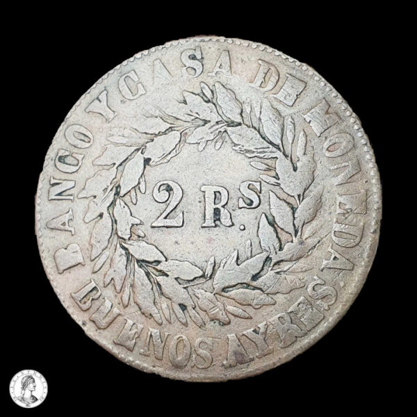 Buenos Aires 1860 2 Reales