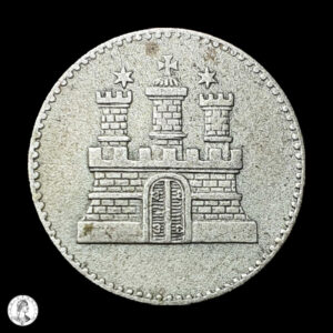 Hamburgo 1855 1 Sechsling