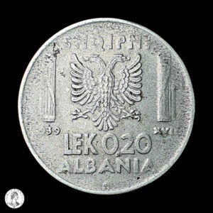 013034r Albania Ocupación Italiana Víctor Manuel III (1939-1943) 1939 R 0,2 Lek