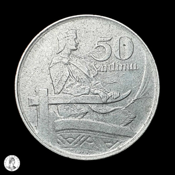 Letonia 1922 50 Santimu