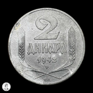 Serbia 1942 2 Dinares