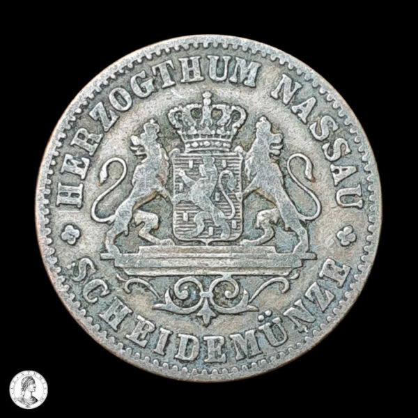 013138a Nassau Adolfo (1839-1866) 1862 1 Kreuzer