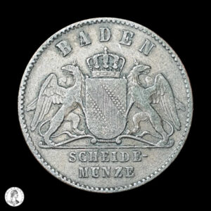Baden Federico I (1856-1907) 1869 1 Kreuzer