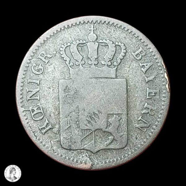 Baviera Maximiliano II (1848-1864) 1850 1 Kreuzer