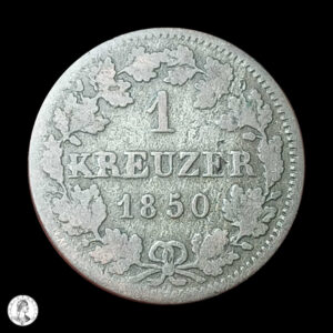Baviera Maximiliano II (1848-1864) 1850 1 Kreuzer