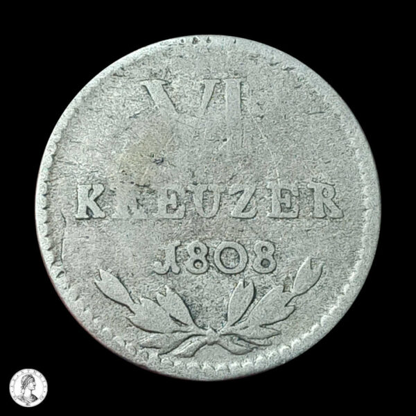 Baden Carlos Federico I (1806-1811) 1808 6 Kreuzer