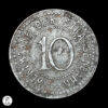 012976r Polonia (Breslavia) Ficha De Transporte s/f 10 Peniques