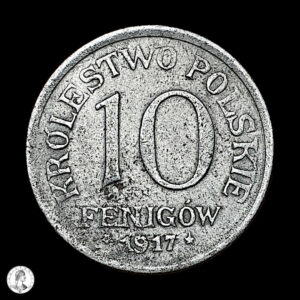 Polonia (Regencia) 1917 10 Peniques