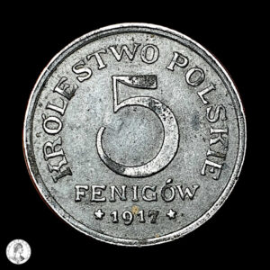 Polonia (Regencia) 1917 5 Peniques