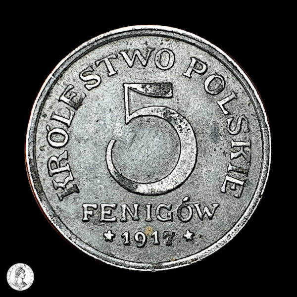 013004r Polonia (Regencia) 1917 5 Peniques